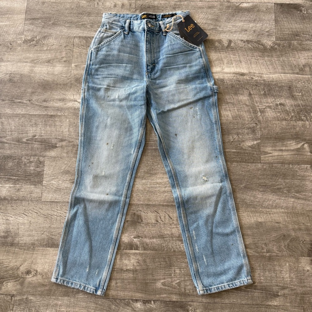Lee NWT High Rise Dungaree Ankle Jeans - Picture 2 of 5
